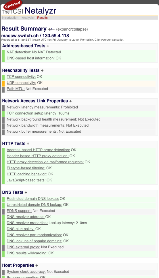 eduPERT KB > NetAlyzr > Netalyzr-result-summary.png Netalyzr-result-summary.png