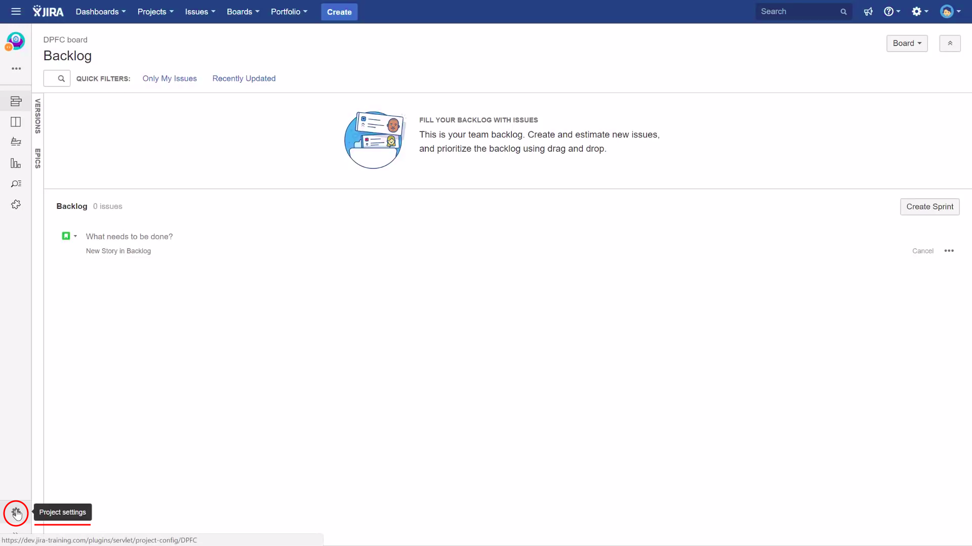 GEANT Software Development Support > JIRA - issue tracking system > 1-project-settings.png