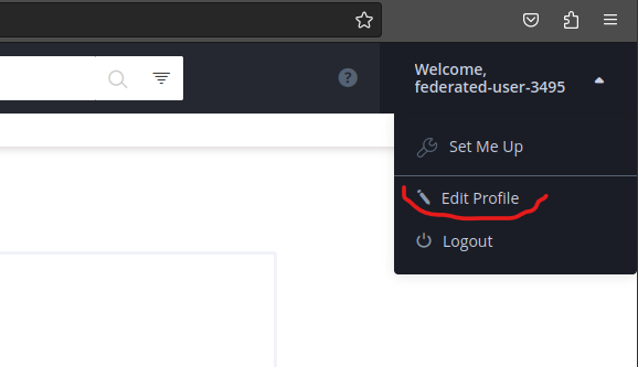 GEANT Software Development Support > How to bind your existing user account (one-time procedure) > artifactory-edit-profile.png