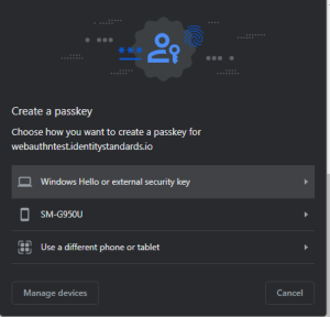 GN5-1 WP5 > Passkey creation test - Branko Win, 11 Lenovo IdeaPad 720S, Chrome > image-2023-7-3_14-46-56.png