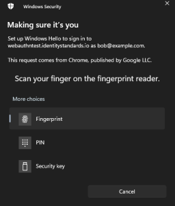 GN5-1 WP5 > Passkey creation test - Branko Win, 11 Lenovo IdeaPad 720S, Chrome > image-2023-7-3_14-58-8.png